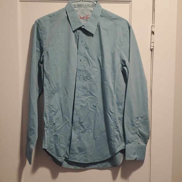 Robert Graham light green mens button down. Sz L